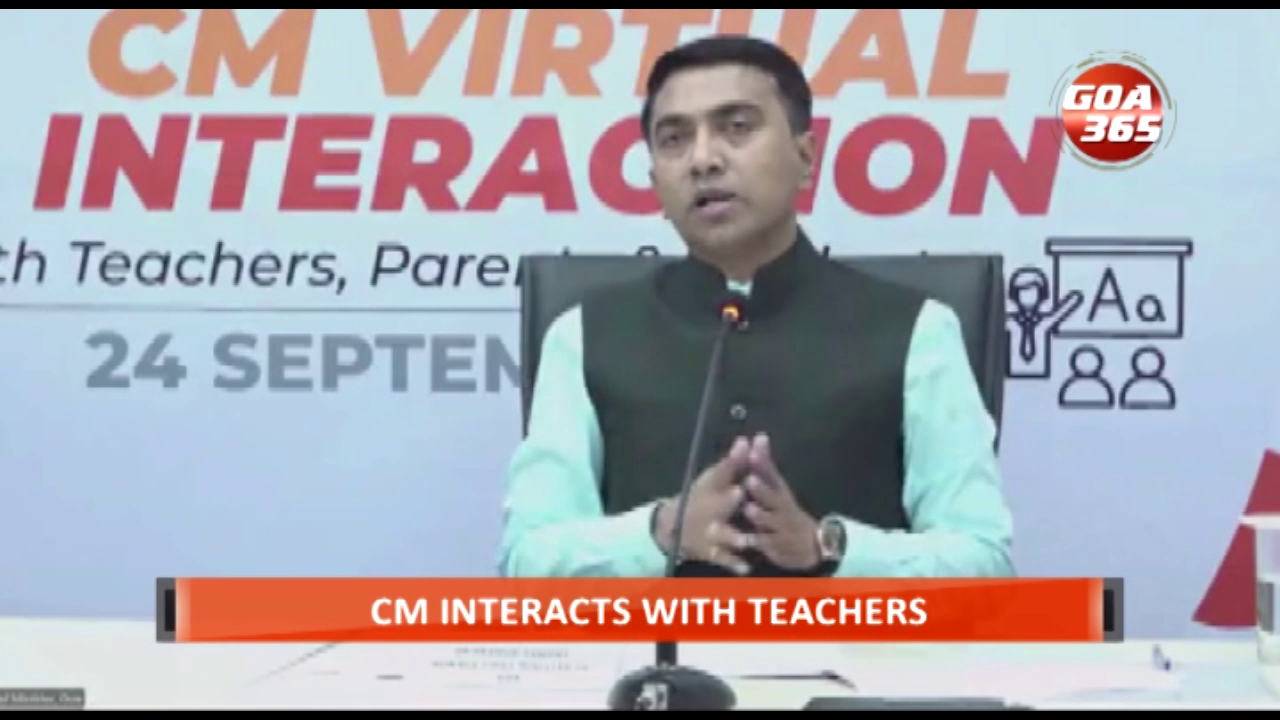 CM INTERACTS WITH TEACHERS