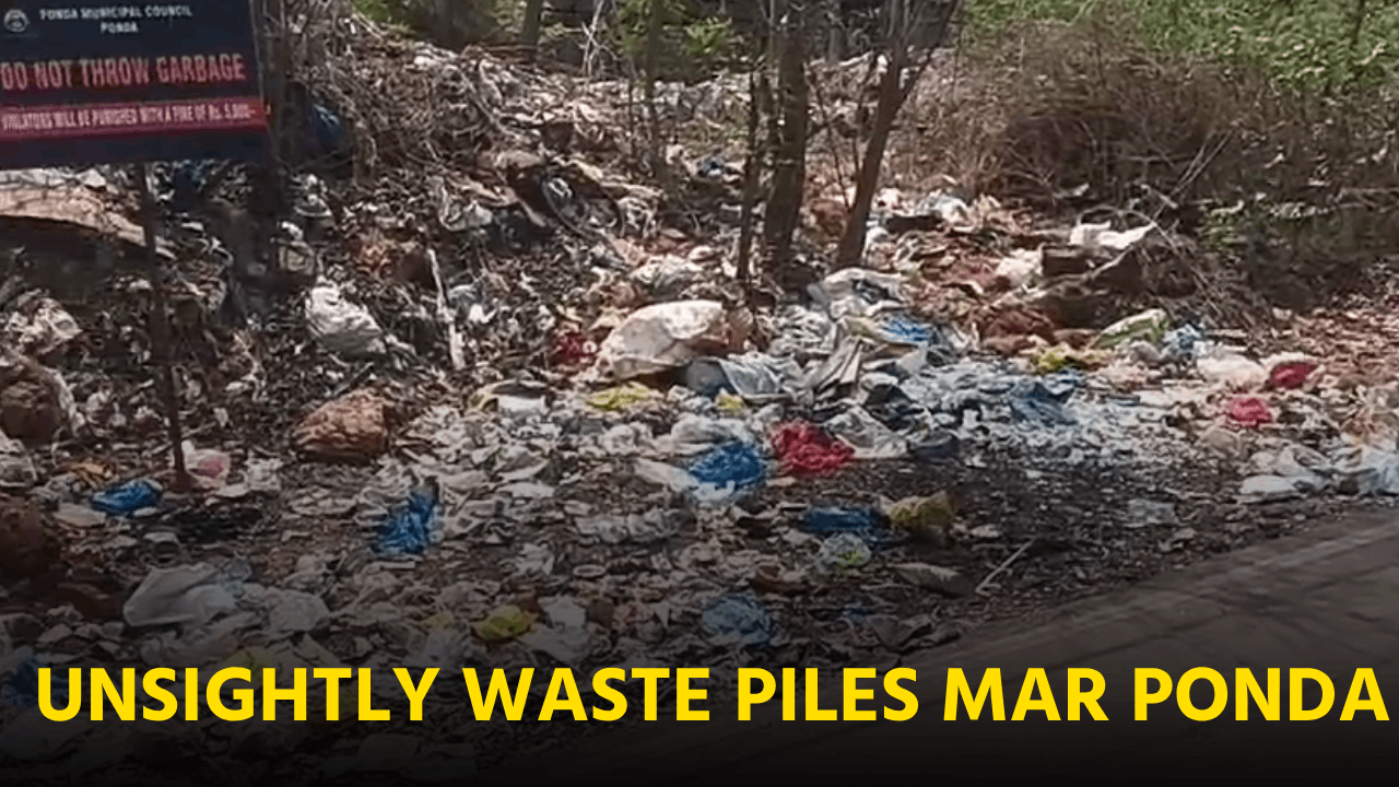 Unsightly Waste Piles Mar Ponda’s Airport Road, Bonbaag Area || GOA365 TV