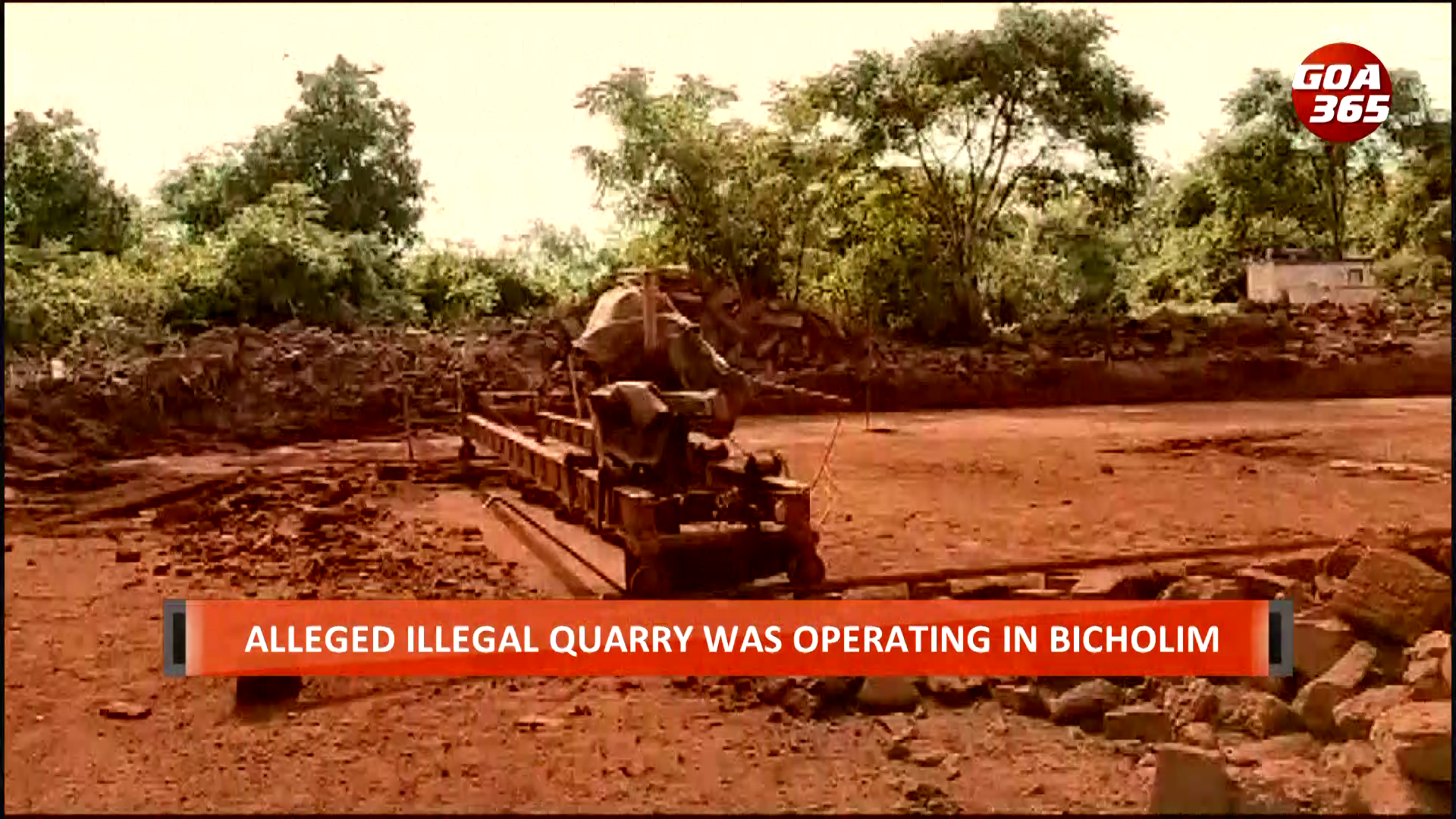 Police Crack-Down on Allegedly Illegal Quarry in Bicholim || ENGLISH || GOA365 