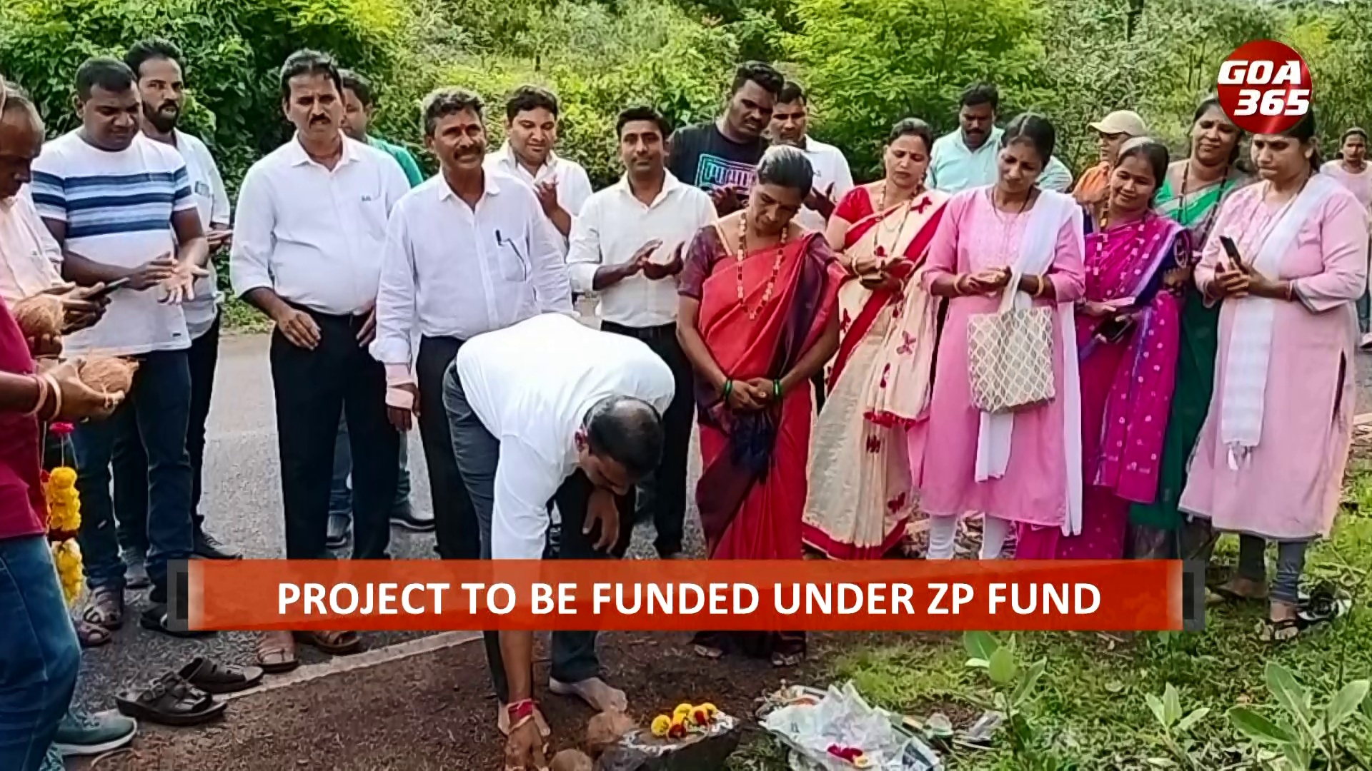 Vendors at ease after foundation stone laid for Market shed at Pilgao || English || GOA365
