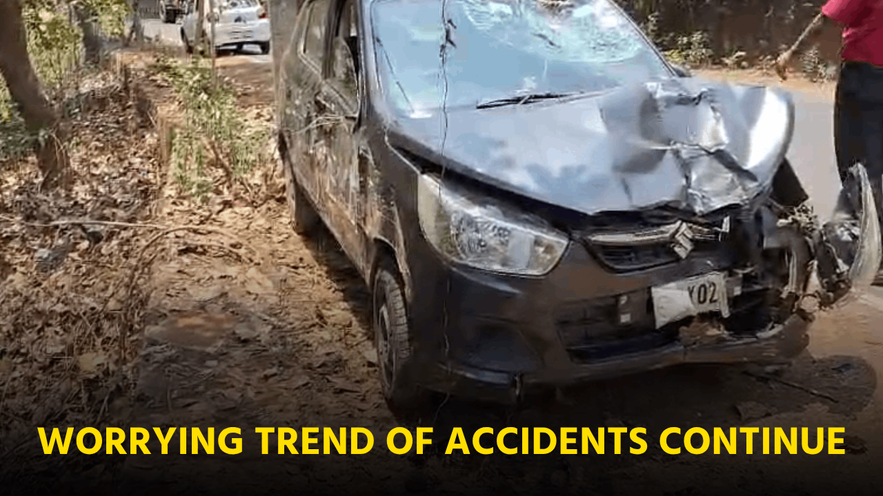 Accident at Nanoda Leaves Biker Severely Injured as Goa's Alarming Rise in Accidents Continues||GOA365