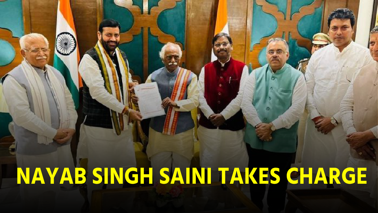 Nayab Singh Saini Takes Charge Of Haryana Following Political Turmoil || GOA365