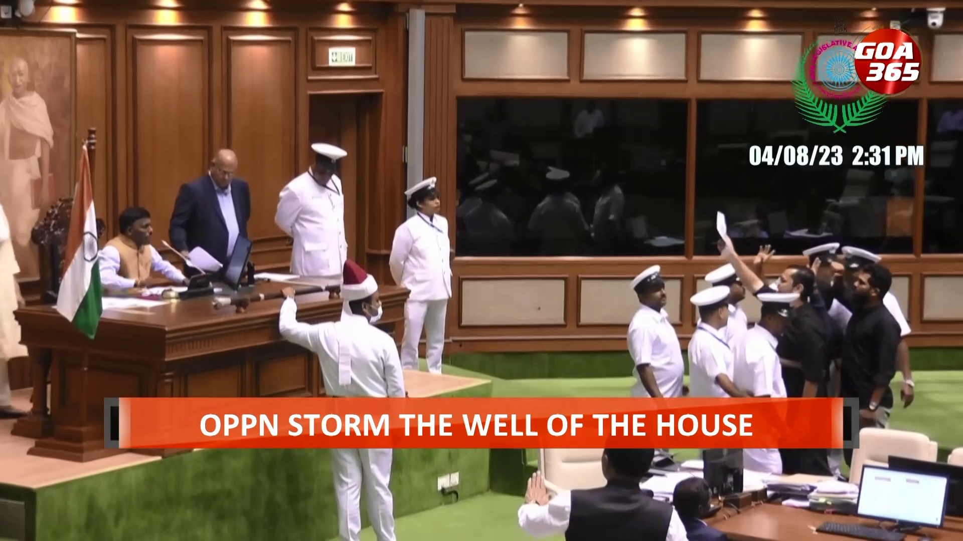 Opposition walks out over Manipur discussion; Vijai justifies staying back  