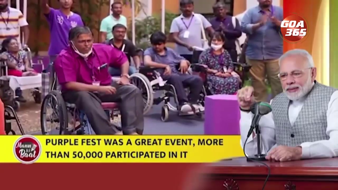 PM mentions Goa’s Purple fest in 2023’s first Mann Ki Baat: watch || GOA365