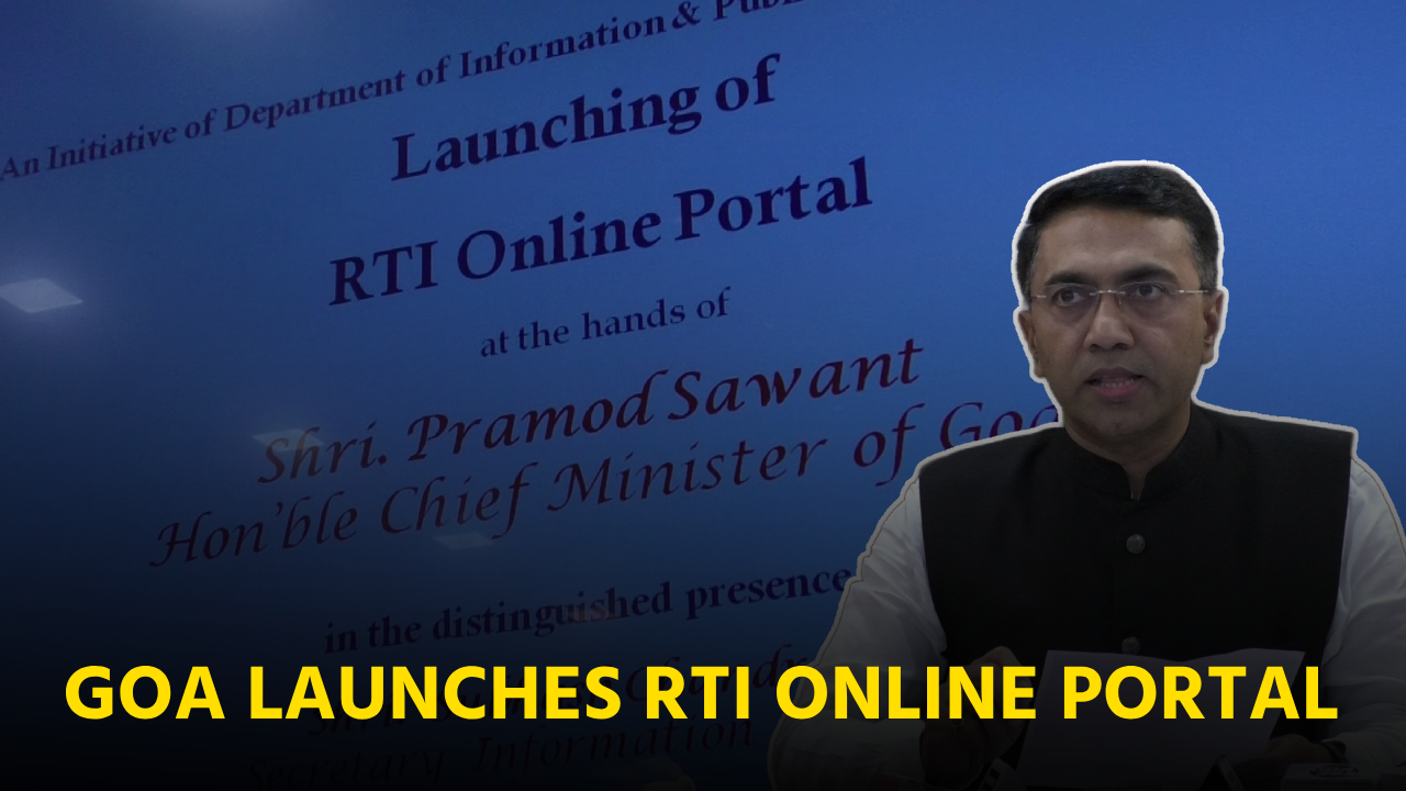 Goa Embraces Digital Era with Launch of RTI Online Portal||GOA365