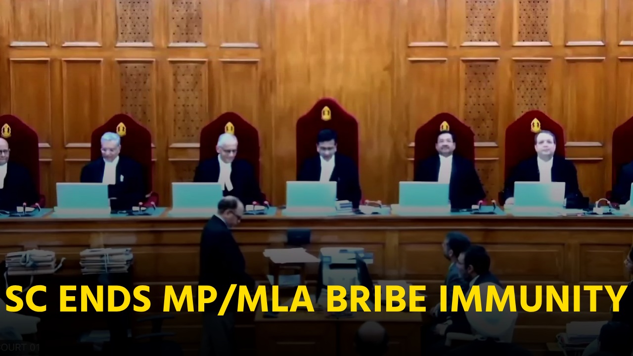 Bribery Not Protected by Legislative Privileges’: SC Overturns MP/MLA Immunity in Bribe Cases||GOA365