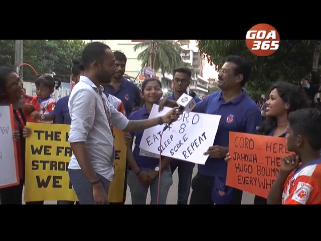 Delhi Dynamos met the Gaur at Fatorda. Sports Encounter with Clinton Dsouza