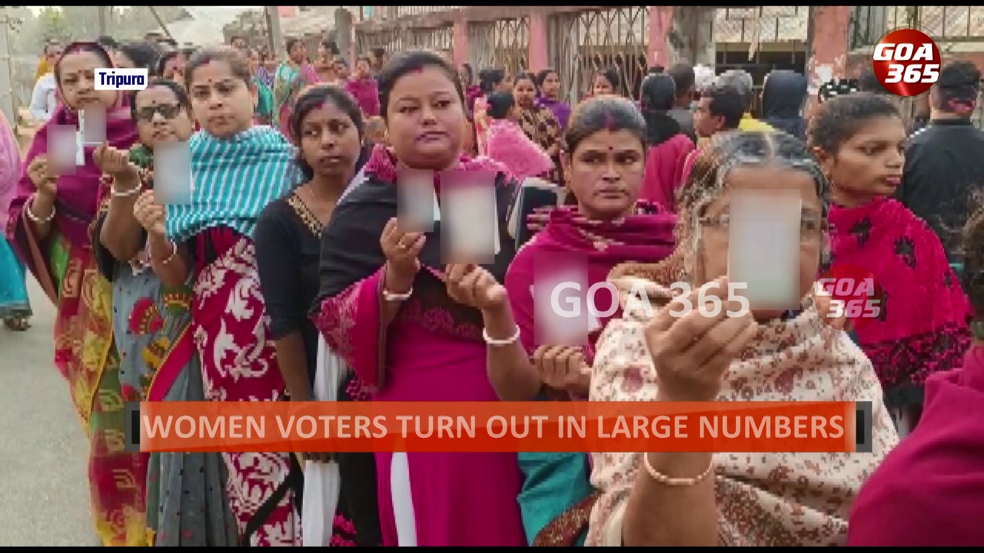 Elections held in North Eastern Tripura today, records high voter turnout || ENGLISH || GOA365