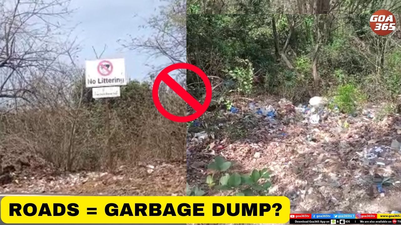 Chicalim to St.Jacinto road riddled with garbage piles || ENGLISH || GOA365